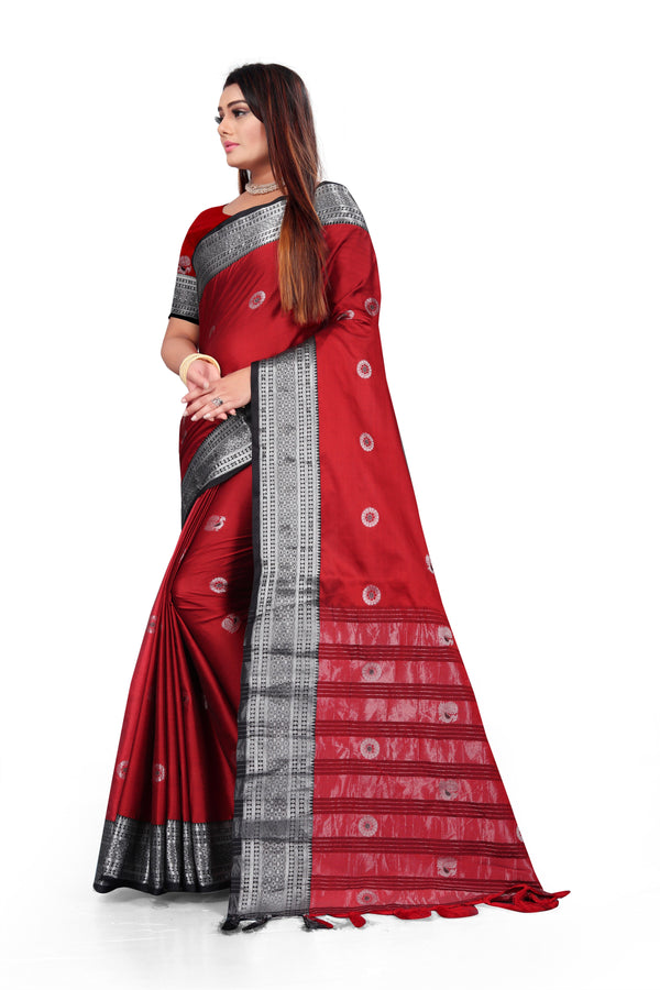 Beautiful Zari Woven Cotton Saree